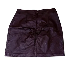 BooHoo Faux Leather Skirt Black thumbnail 2