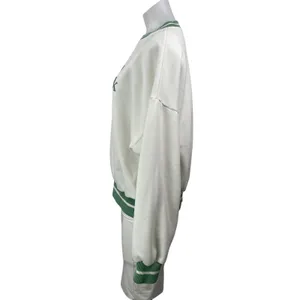 Yellow The Label Let's Go For A Walk White Green Long Sleeves Sweatshirt Top M thumbnail 2