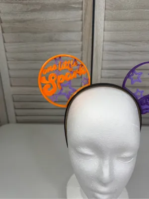 DISNEY Figment 3D Printed Minnie Ears/Headband Purple/Orange-OS thumbnail 3