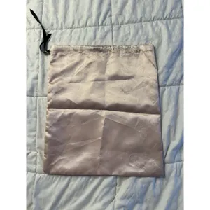 Mach & Mach Shoe Dust Bag Purse Blush Pink Sheen Drawstring Luxury Designer thumbnail 6