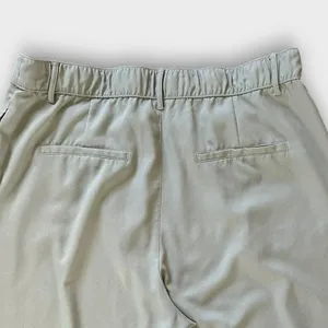 Abercrombie & Fitch Satin Wide Leg Pants Women’s XL Sage Green High Rise Pleated thumbnail 6