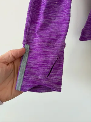 Lululemon Runderful Long Sleeve Heathered Tender Violet Warm Run Layering 10 thumbnail 2