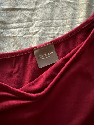 One Shoulder Top Red thumbnail 2