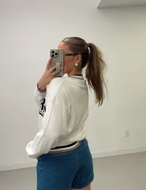 BOUTIQUE NEW YORK SWEATER TOP White thumbnail 2