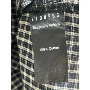 NEW Lioness Kensington Black Plaid Tie Wrap Low Waist Mini Skort Skirt Short XS thumbnail 7