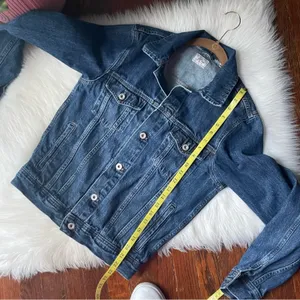 Jean Jacket Dark Wash Y2K 100% cotton thumbnail 5