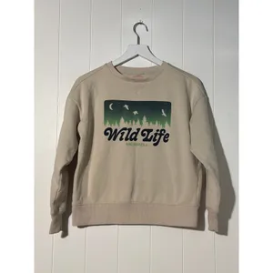 Merrell Wildlife Graphic Crewneck Sweatshirt Women's Small Beige Outdoor Casual thumbnail 3