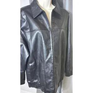Sampeel Faux Leather Women’s Jacket‎ Medium Motorcycle Jacket Bomber Coat Winter thumbnail 3