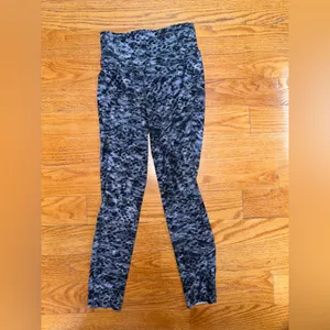 🌸lululemon athletica Black & Gray Marled Active Leggings thumbnail 2