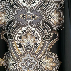 Tiana B Dress Women 8 Black Paisley Sleeveless Shift Cocktail Wedding Guest thumbnail 4