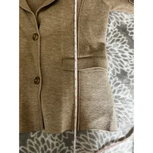 Anthropologie Tan Blazer Jacket Medium Gorpcore Academia Office Chic Minimalist thumbnail 6