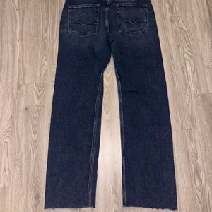 7 For All Mankind Jeans Dark Denim Straight Jeans thumbnail 5