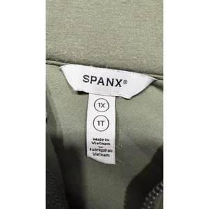 Spanx AirEssentials Half Zip Pullover Olive Green Sweatshirt 1X Tall 4709 thumbnail 6