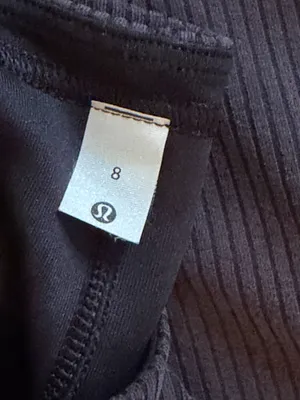 Lululemon Ribbed Softstreme Slim Dress Fit Tank Dress Black thumbnail 6