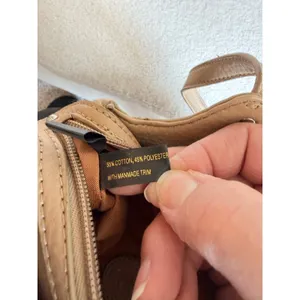 Etienne Aigner Shoulder Bag Purse Women's Tan Double Handle Signature Logo thumbnail 10