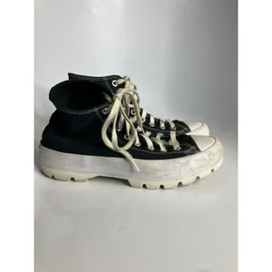 Converse Lugged High Top Sneakers Womens 10‎ Black Good Platform Canvas Lug Sole thumbnail 3