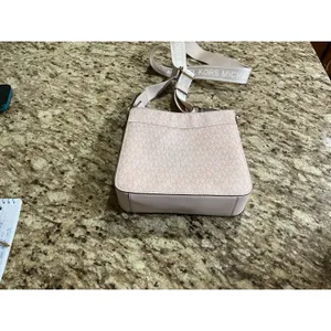 Michael Kors Jet Set Small Logo Crossbody Powder Blush Wide Strap 35T5GTVC5V thumbnail 2