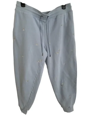 Women’s Light Blue Pocket Pajama Set with Subtle Embroidery Size M thumbnail 9