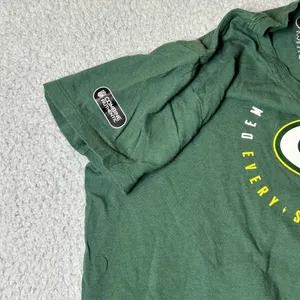 Green Bay Packers Shirt Womens‎ S Green Under Armour Combine Short Sleeve NFL thumbnail 5