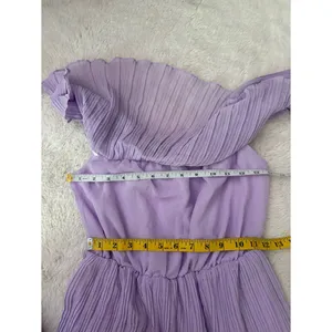 Lulus Gala Ready Lavender Off-the-Shoulder Ruffle Midi Dress Size Small Vacation thumbnail 6