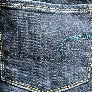 American eagle size 6 skinny kick stretch dark‎ denim jeans thumbnail 4