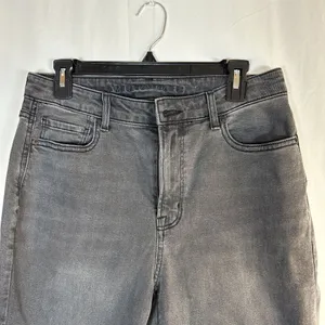 Women’s American Eagle Mom Jean Black Jeans Straight Leg Size 8 Preowned thumbnail 4