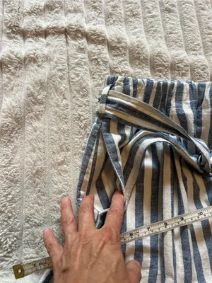 Loft blue and white strip summer skirt thumbnail 7