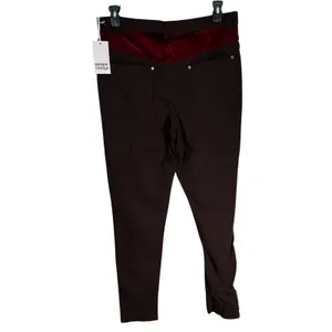 Unique Vintage Brown Velvet Studded Western Style Pants XL 14‎ thumbnail 6