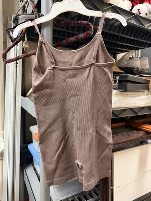 Brown workout romper thumbnail 2