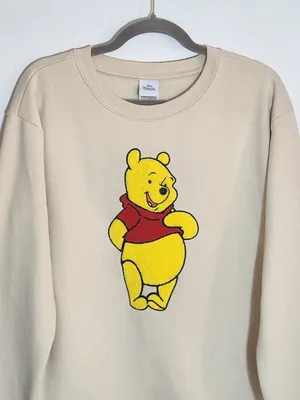 Disney Cream Winnie the Pooh Sweatshirt Crew Neck Size XL thumbnail 2