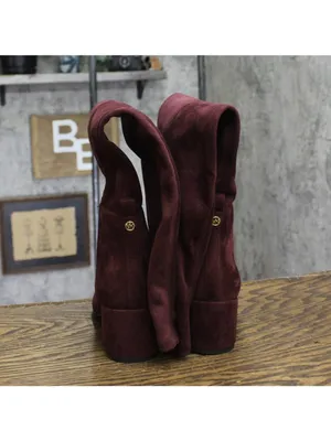 Michael Michael Kors Heels Braden Over the Knee Riding Boots Merlot Purple 7M thumbnail 5