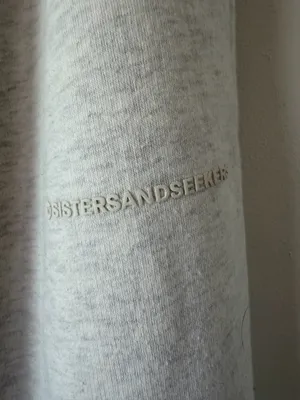 Sisters and Sisters Series Cuffed Sweatpants in Dough Grey Marl thumbnail 3