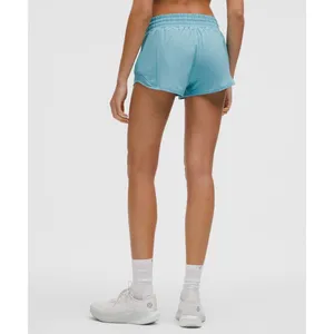 Lululemon Hotty Hot HR Short 2.5" *Lined wash blue size 14 thumbnail 2