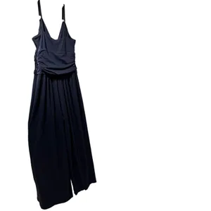 Susana Monaco Vista Navy Blue Wide Leg Jumpsuit M 8 10 EUC thumbnail 5