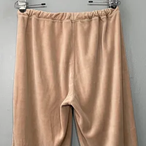 Y2K Everlast Velour Pants Womens Size M Taupe Track Drawstring Athleisure Y2K thumbnail 5
