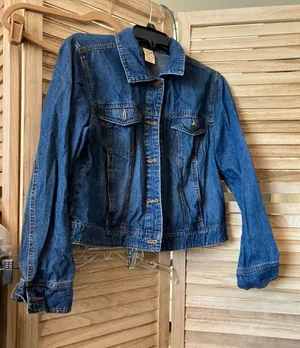 Faded Glory Blue Denim Jacket Large thumbnail 1