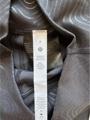Lululemon Align High Rise 28” Aqueous Emboss Black Size 8 NWT thumbnail 6
