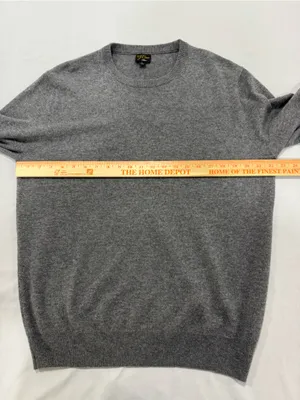 Grey 100% cashmere sweater by J Crew Large thumbnail 6