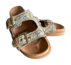 Mila Paoli NEW Women's Woven 2 Strap Buckle Sandal Size 8 #B1947 thumbnail 1