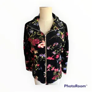 DRAPER’S & DAMON’S FLORAL VELOUR ZIP-UP size M thumbnail 7
