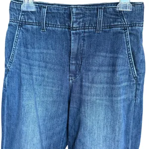 Anthropologie Pilcro High Rise Wide Leg Cuffed Blue Jeans Sz‎ 27 thumbnail 3