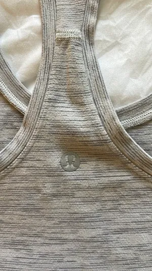 Lululemon Gray Racerback Tank thumbnail 3