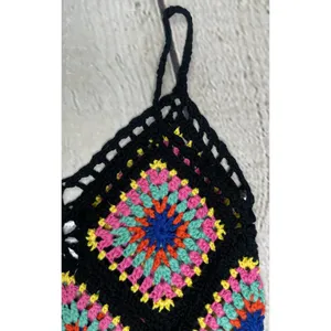 Crochet Granny Square Fringe Top NWT! thumbnail 12