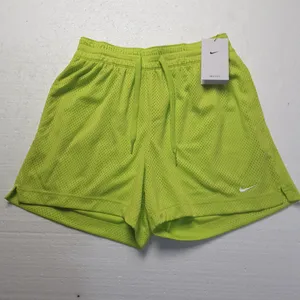 Nike Women's Essential Dri-Fit 4" Mesh Basketball Shorts in Cyber size XS NWT thumbnail 5
