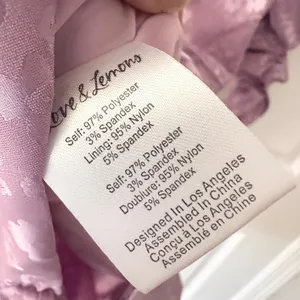 For Love & Lemons Fiji Lilac Purple Jacquard Floral Ruched Mini Dress XS NWT thumbnail 8