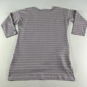 Columbia Top Shirt Women's XS 3/4 Sleeve Purple Textured Stripes Cotton‎ Ladies thumbnail 6