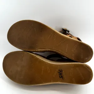 Kork Ease Ava Wedge Sandals Platform Ankle Natural Vachetta Leather Tan 9 thumbnail 8