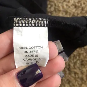 5/$30 🎈 Falls‎ creek women’s small v neck black t shirt thumbnail 4