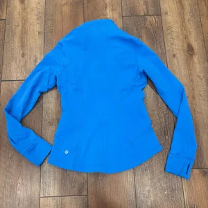 Lululemon Forme Jacket Cuffins Cornflower Blue W4B78S Women's Size 4 $108 EUC thumbnail 4