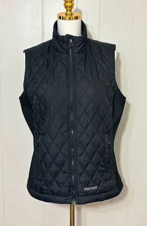 Marmot Kitzbuhel Women’s Quilted Insulated Vest Black Size L thumbnail 1